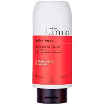 LUMINA creme de pentear selador de cutículas blindagem e proteção dos fios. Selagem das cutículas 4 vezes menos frizz 3 vezes menos pontas duplas. 250ml LUMINA creme de pentear selador de cutículas blindagem e proteção dos fios. Selagem das cutículas 4 vezes menos frizz 3 vezes menos pontas duplas. 250ml